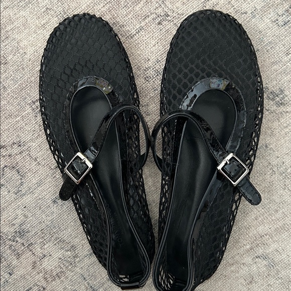 Tony Bianco Mia Black Mesh Flats - Picture 4 of 4